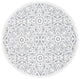 Safavieh Indoor-Outdoor Cabana Collection, CBN662 Rug, Ivory/Gray, 6'7" Round