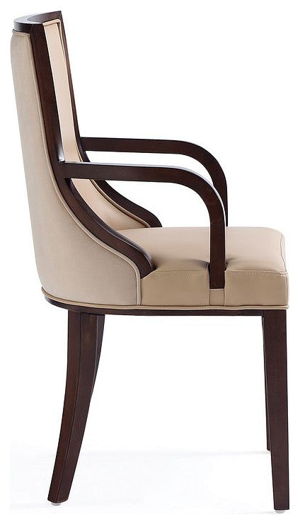 Manhattan Comfort Grand Dining Armchair, Tan, Set of 2