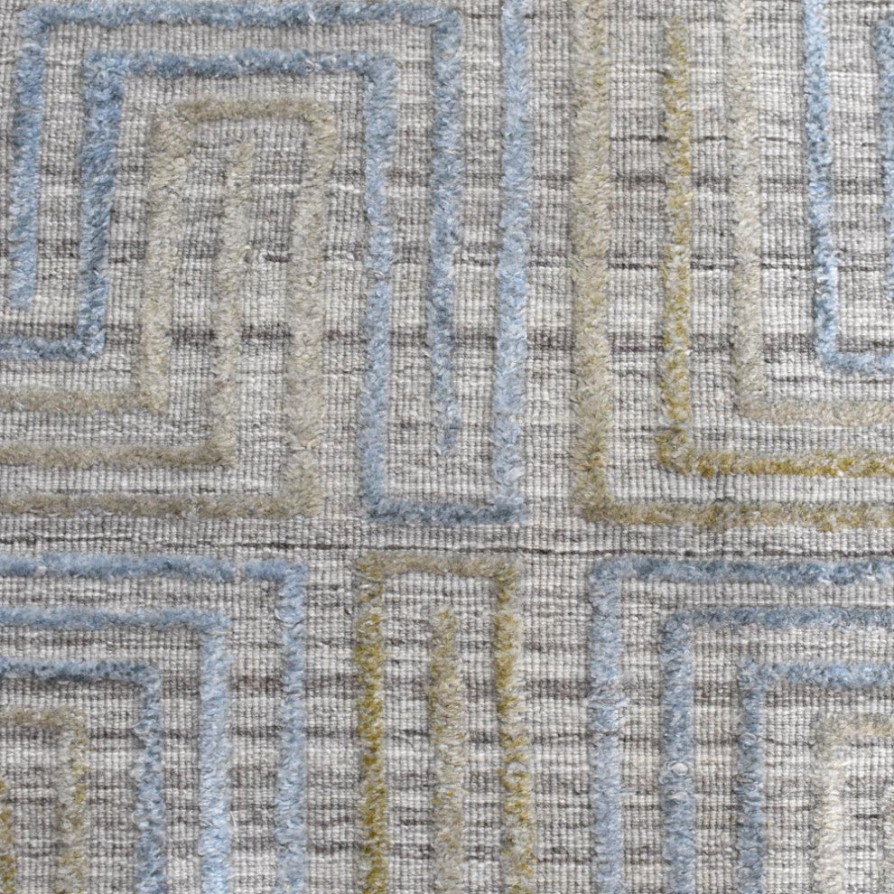 HAND WOVEN FLAT WEAVE KILIM POLYESTER RUGS -Rectangle,Ivory Multicolor,Geometric, [Runner] 2'6''x10'