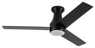 48-inch Modern 3CCT LED Black Ceiling Fan with Remote