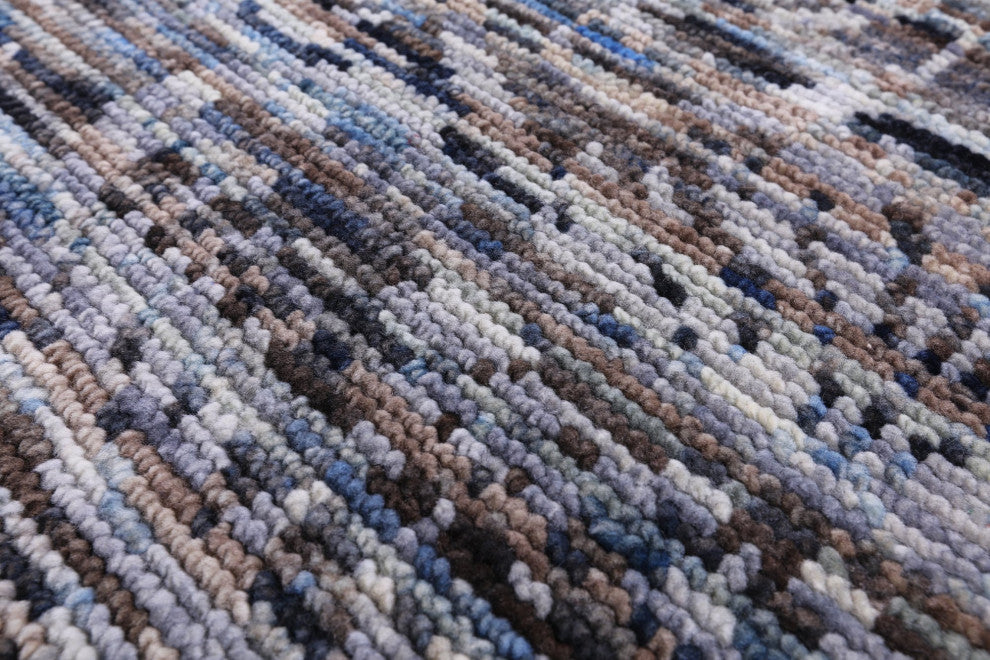 8' 10" X 12' 0" Hand Knotted Modern Wool Rug Q8583