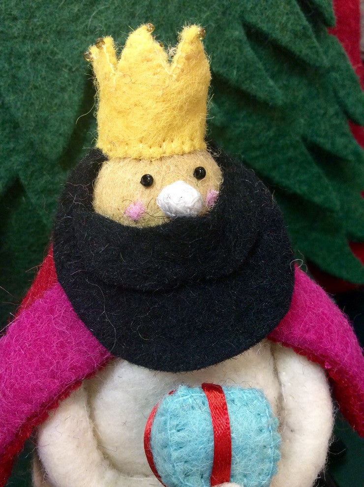 Nativity Scene in Hand Felted Wool