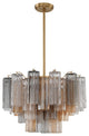 CRYSTORAMA Addis 9 Light Aged Brass Chandelier