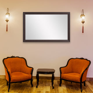 LaRue Framed Wall Mirror, Espresso, 22"x30"