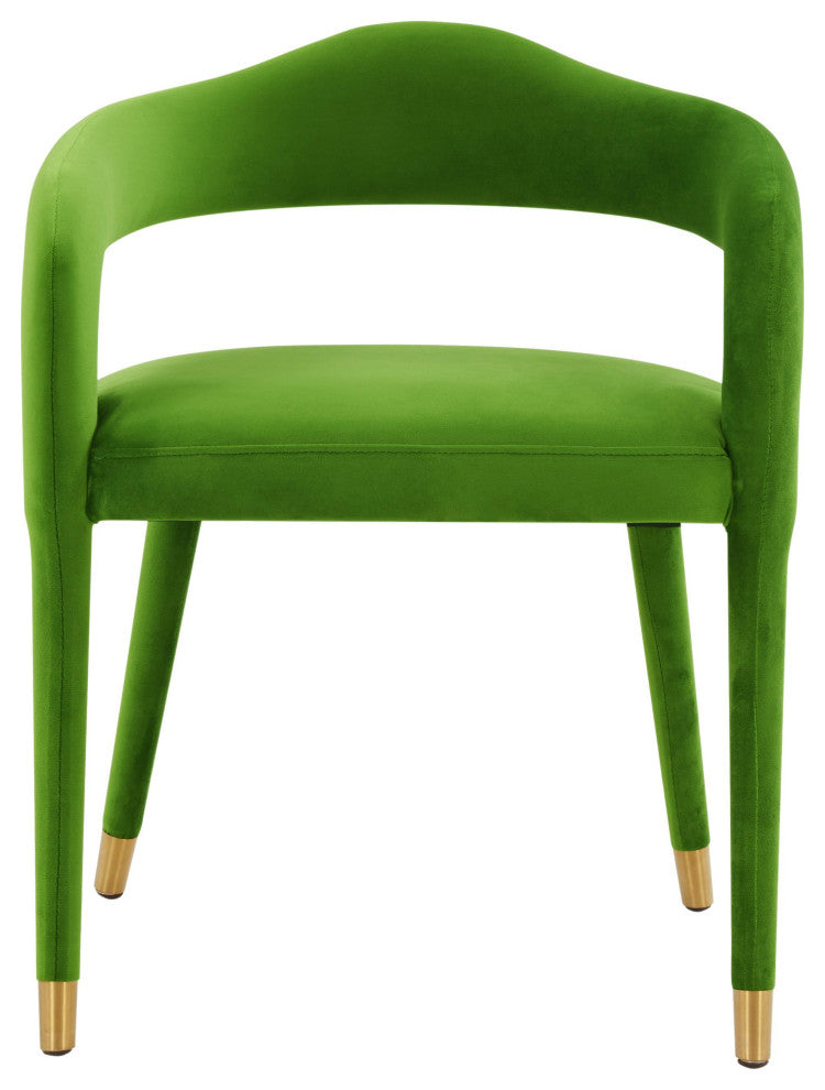 Lucia Green Velvet Dining Chair
