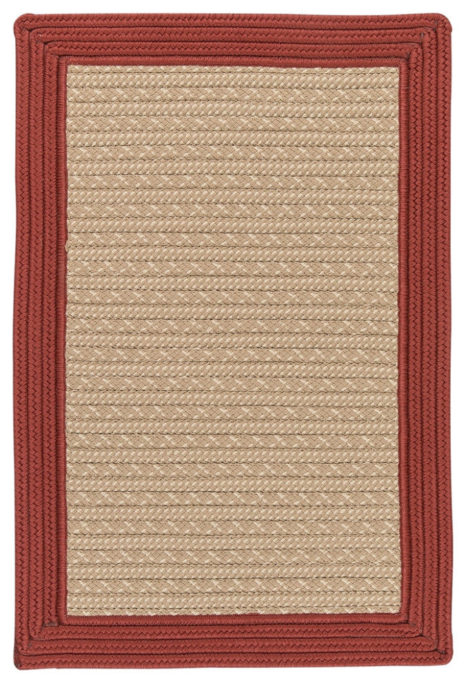 Colonial Mills Bayswater BY73 Brick Bordered Area Rug, Rectangular 8'x10'