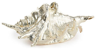 Silver Plated Lampis Shell Place Card Holder