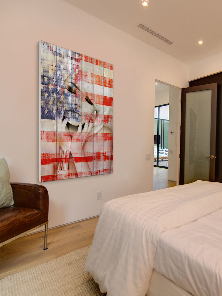 "State Dreams" Print on White Wood, 40"x60"