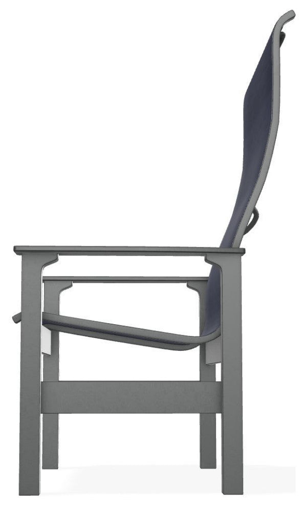 Leeward Sling Outdoor Supreme Armchair, Collect Indigo/Graphite