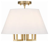 Crystorama Lighting Group 2255_CEILING Westwood 5 Light 16"W - Vibrant Gold