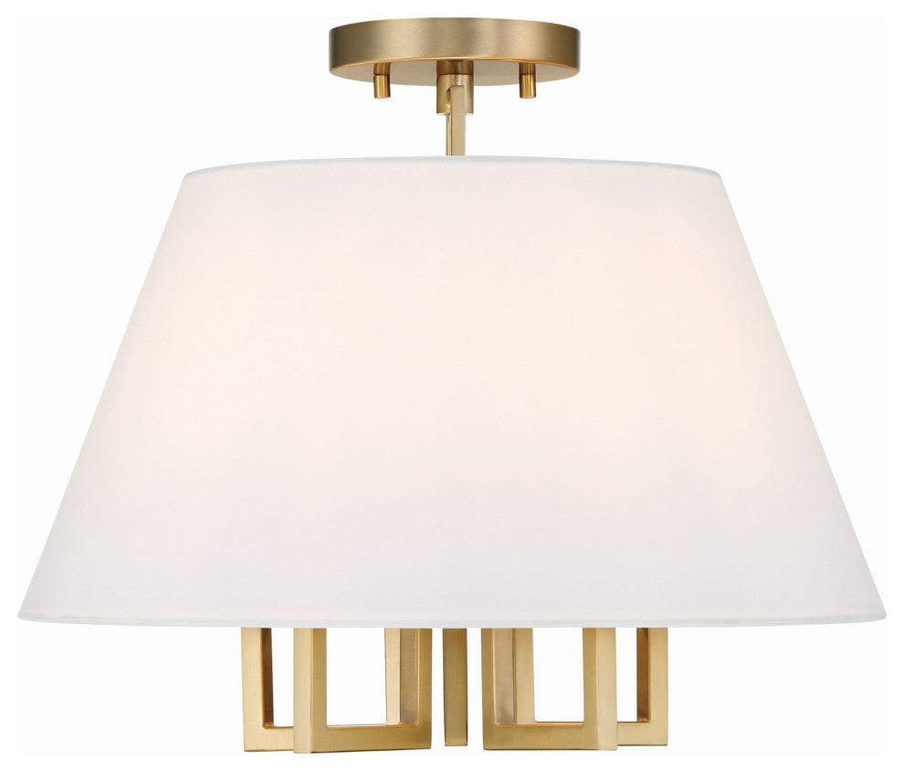 Crystorama Lighting Group 2255_CEILING Westwood 5 Light 16"W - Vibrant Gold