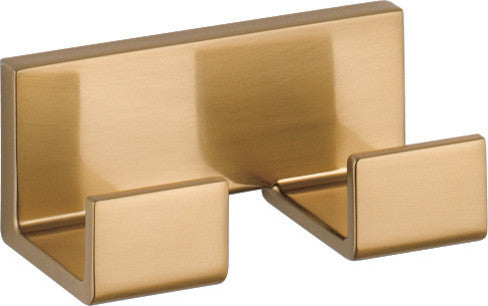 Delta Vero Double Robe Hook, Champagne Bronze, 77736-CZ