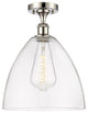 Innovations 516-1C-PN-GBD-122-LED 1 Light Semi-Flush Mount, Polished Nickel