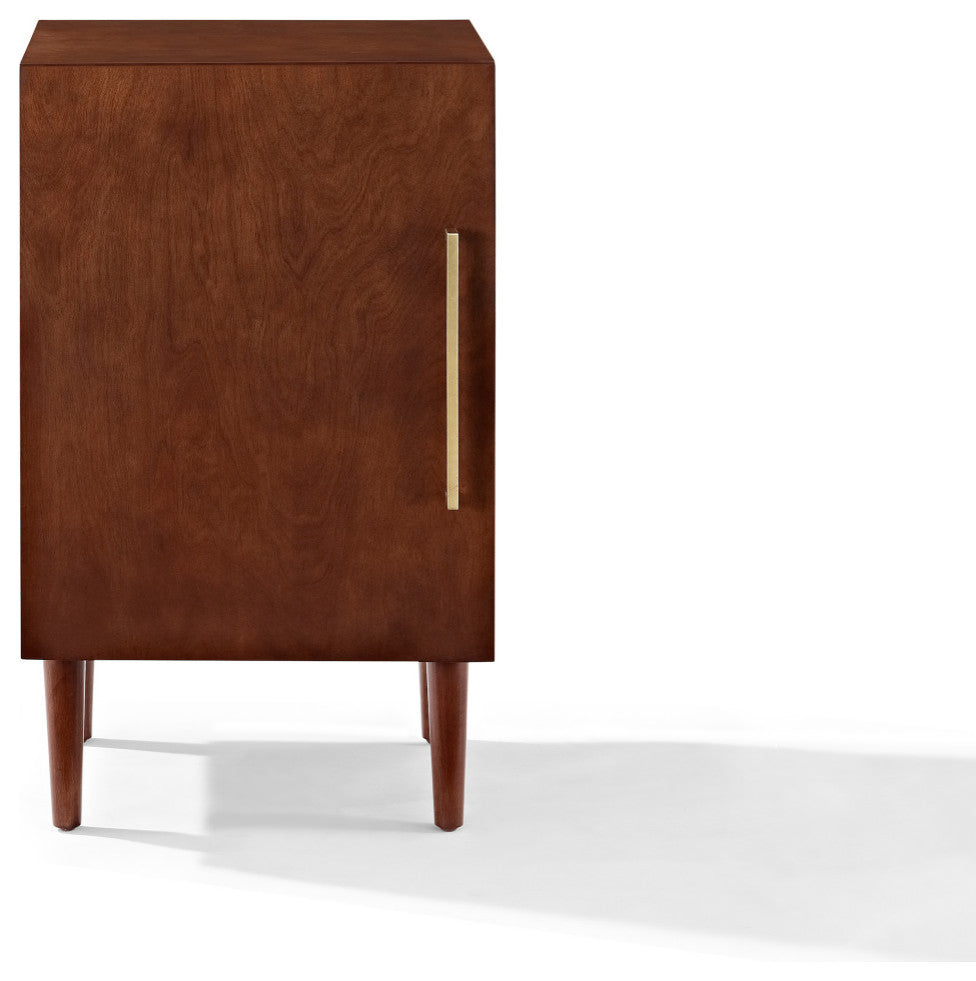 Everett Record Player Stand, Mahogany Finish
