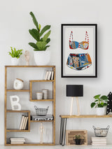 "Liberty Bikini" Framed Painting Print, 20x30