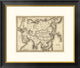 "Map of Asia, 1839" Framed Digital Print by Samuel Augustus Mitchell, 26"x22"