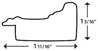 Crenshaw Framed Wall Mirror, Bronze, 20"x36"