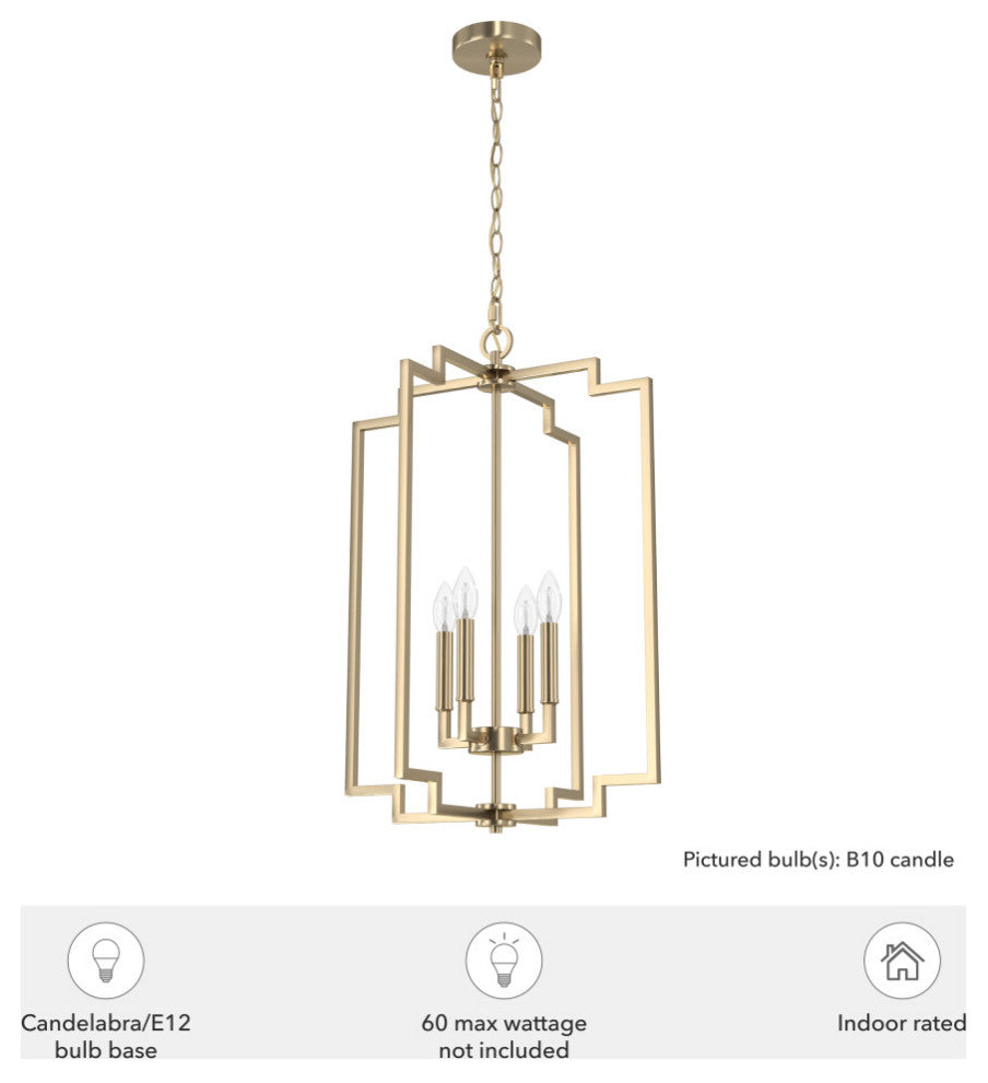 Zoanne Alturas Gold 4-Light Pendant