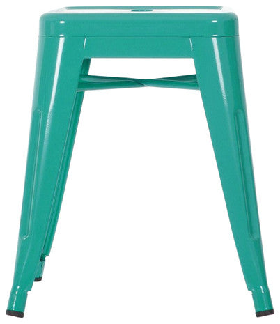 Mini Tolix Stool, Turquoise