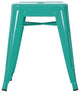 Mini Tolix Stool, Turquoise