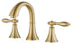 Florence Two-Handle 8" Widespread Bathroom Faucet Brushed Gold, Brushed Gold