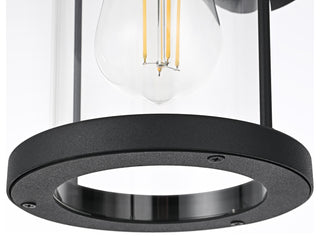 Home Living 6" Outdoor Wall Sconce, Black