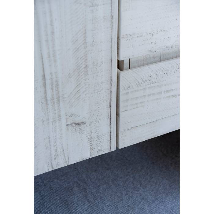 Fresca Formosa Modern 59" Rustic White Wall Hung Bathroom Cabinet