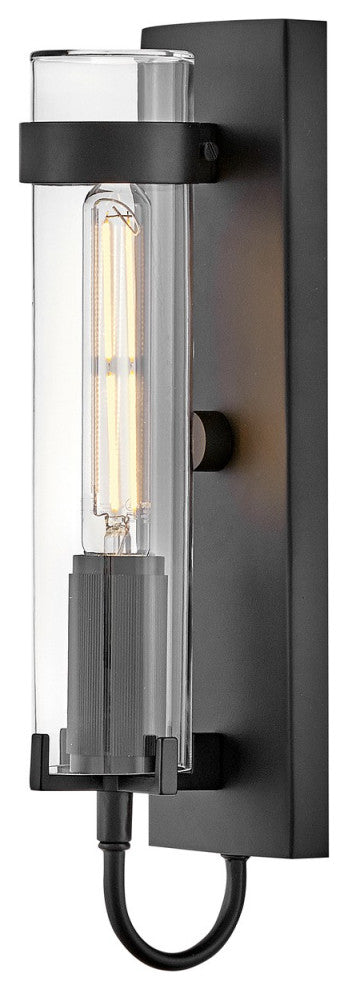 Ryden LED Wall Mount Lantern, Black