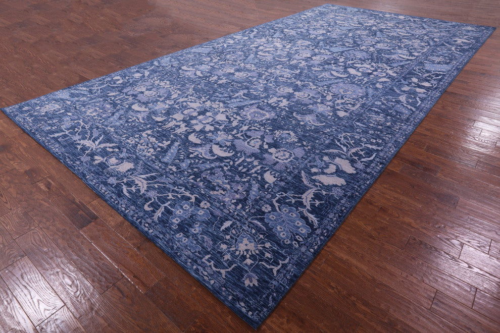 10' 0" X 20' 2" Modern Hand-Knotted Wool Rug Q9007