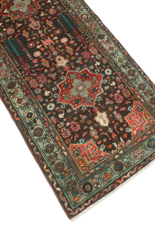 Fine Vintage Distressed Cartland Charcoal/Grey Runner, 2'10 x 8'9