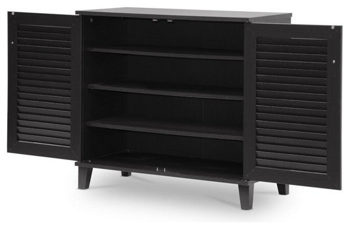 Coolidge Espresso Shoe-Storage Cabinet