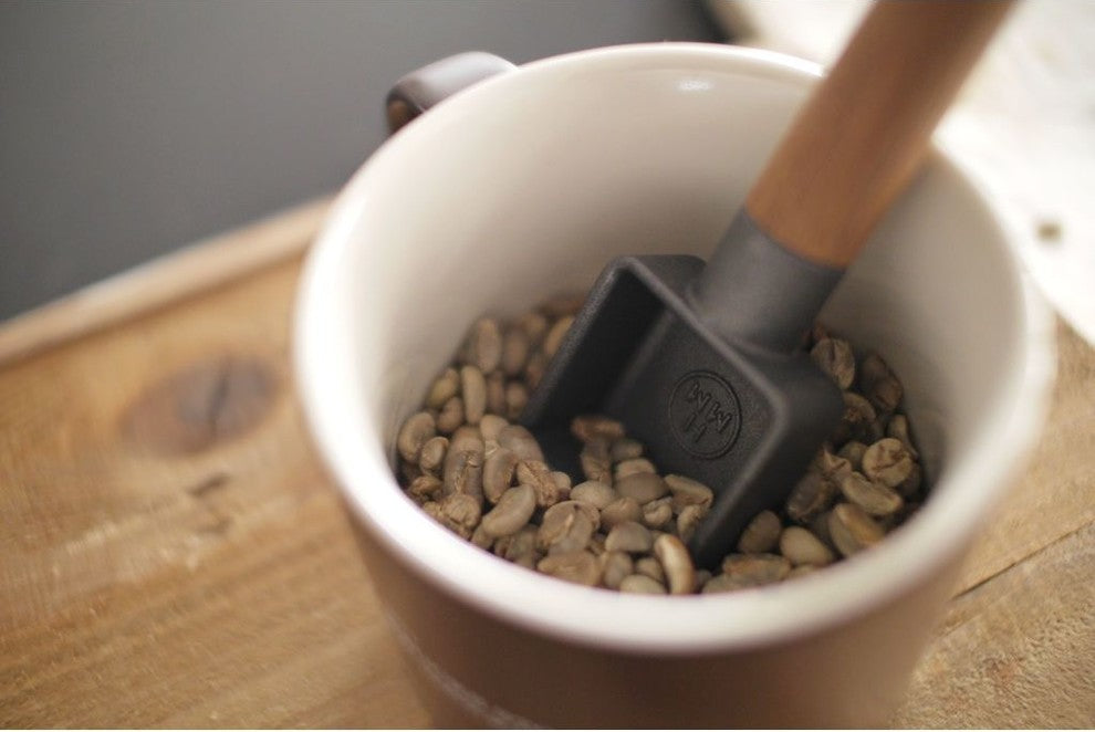 HMM Sqoop Coffee Bean Scoop, Cast Iron & Teak