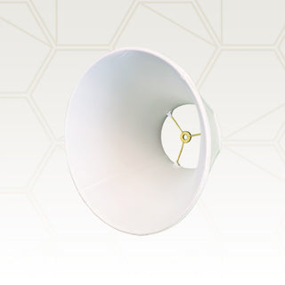 Royal Designs Deep Empire Bell Lamp Shade, White, 9x16x12.25, Single