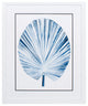 Indigo Tropical Leaf IV Framed Art