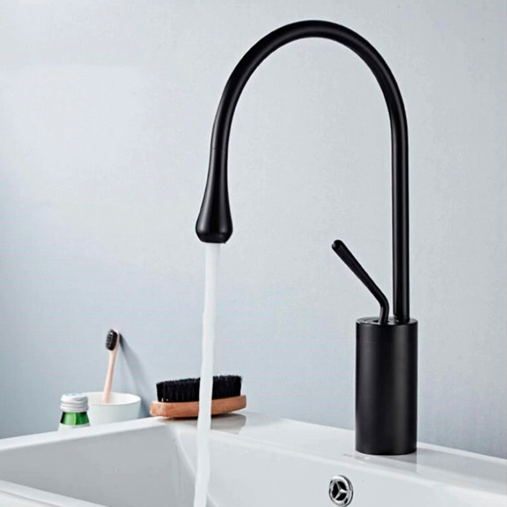 Fontana Sierra Single Lever 360 Rotation Spout Modern Brass Sink Faucet