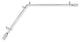 Mabel 13/16 inch Corner Window Curtain Rod, Satin Nickel, 66-120"