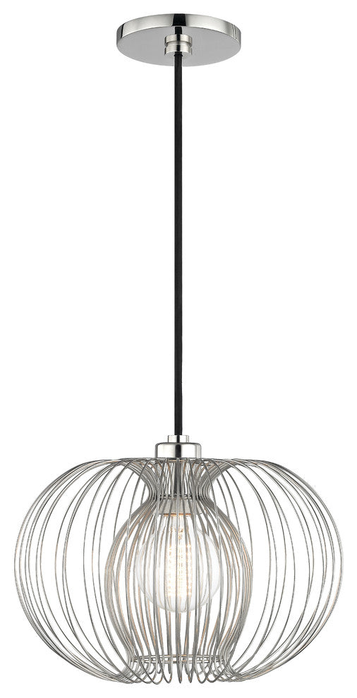 Jasmine Small Pendant, Finish: Polished Nickel