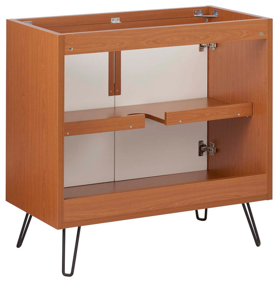 Energize 36" Bathroom Vanity Cabinet, Cherry White