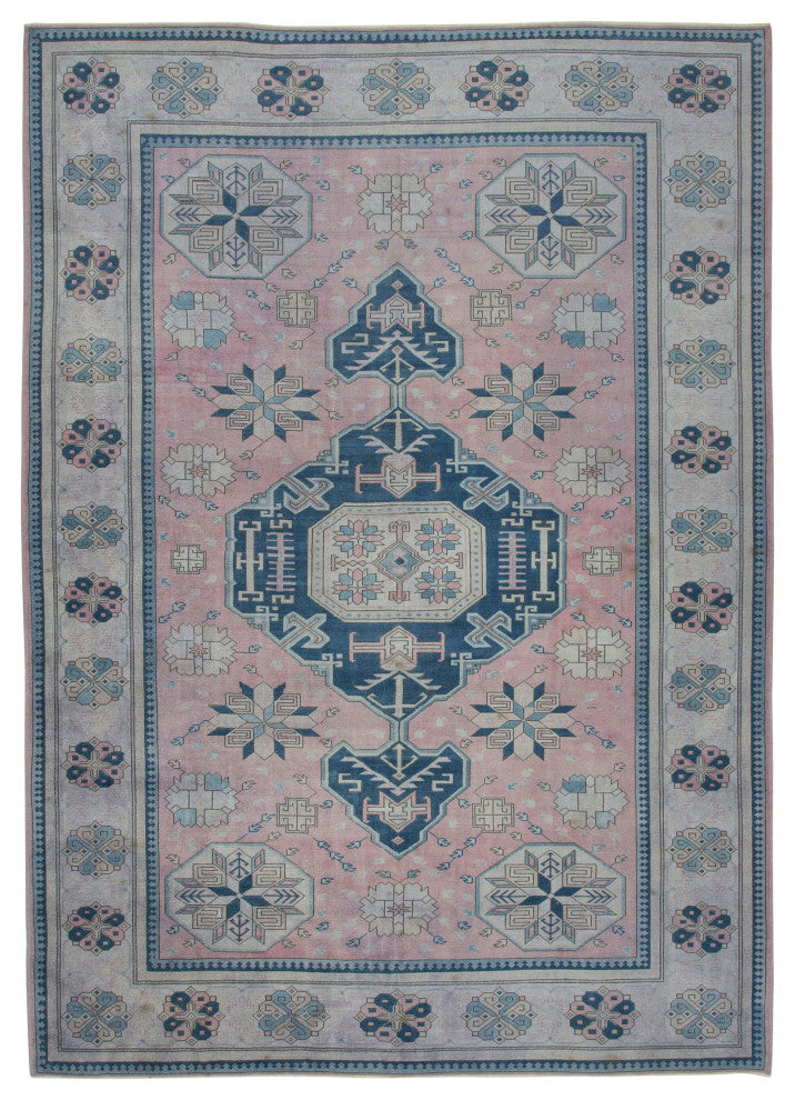 Rug N Carpet - Handmade Oriental 9' 7" x 13' 5" Unique Oushak Area Rug