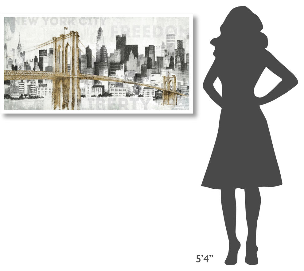 "New York Skyline I" Digital Paper Print by Avery Tillmon, 50"x26"