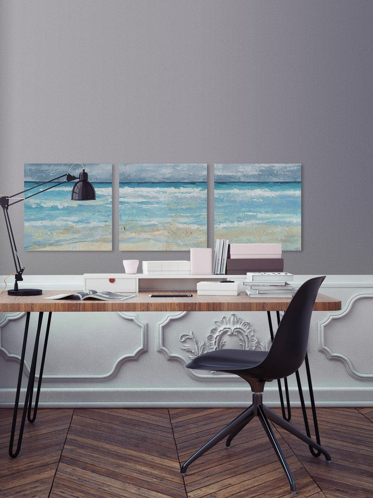 Tamed Sea Triptych, 144"x48"