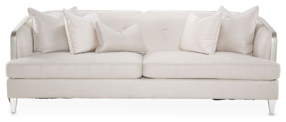 Aico Amini Camden Court Sofa in Platinum