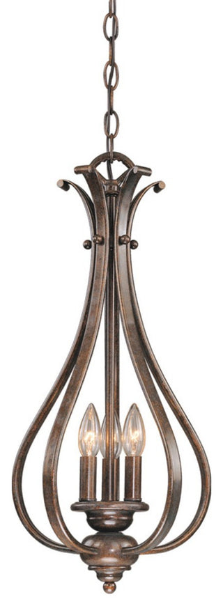 Vaxcel Monrovia 3 Light Pendant in Royal Bronze