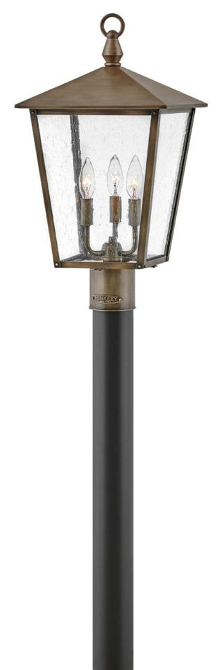 Huntersfield Medium Post or Pier Mount Lantern in Burnished Bronze
