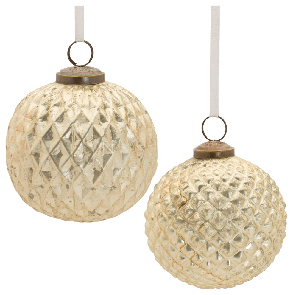 Harlequin Glass Ornament, 6-Piece Set