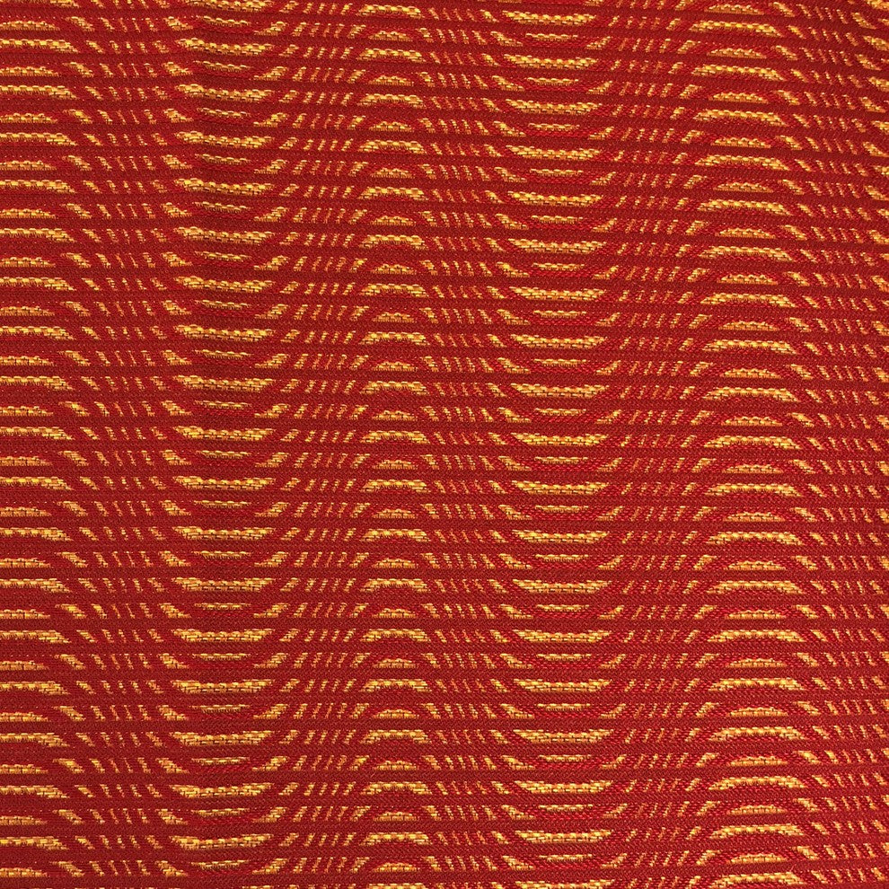 New Earth Ripple Red Luxury Throw Pillow, 24"x24"