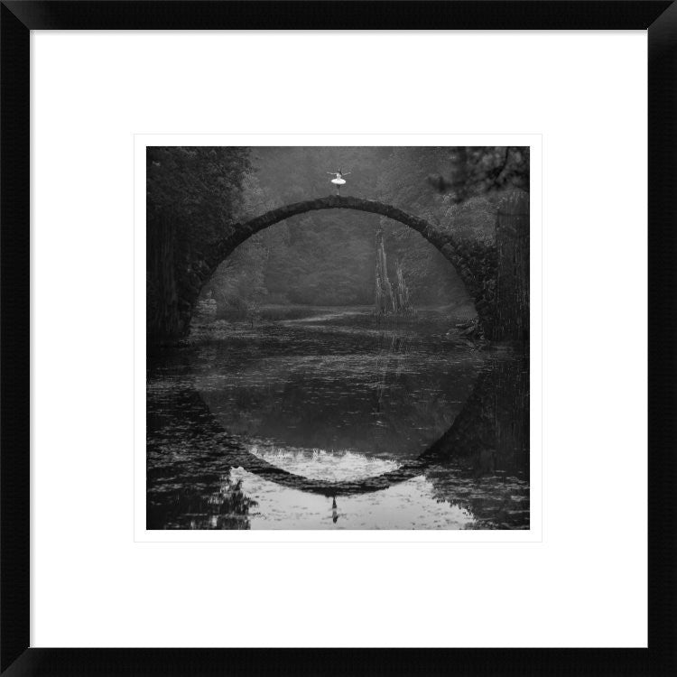 "Ring" Framed Digital Print by Lukasz Kozlowski, 18"x18"