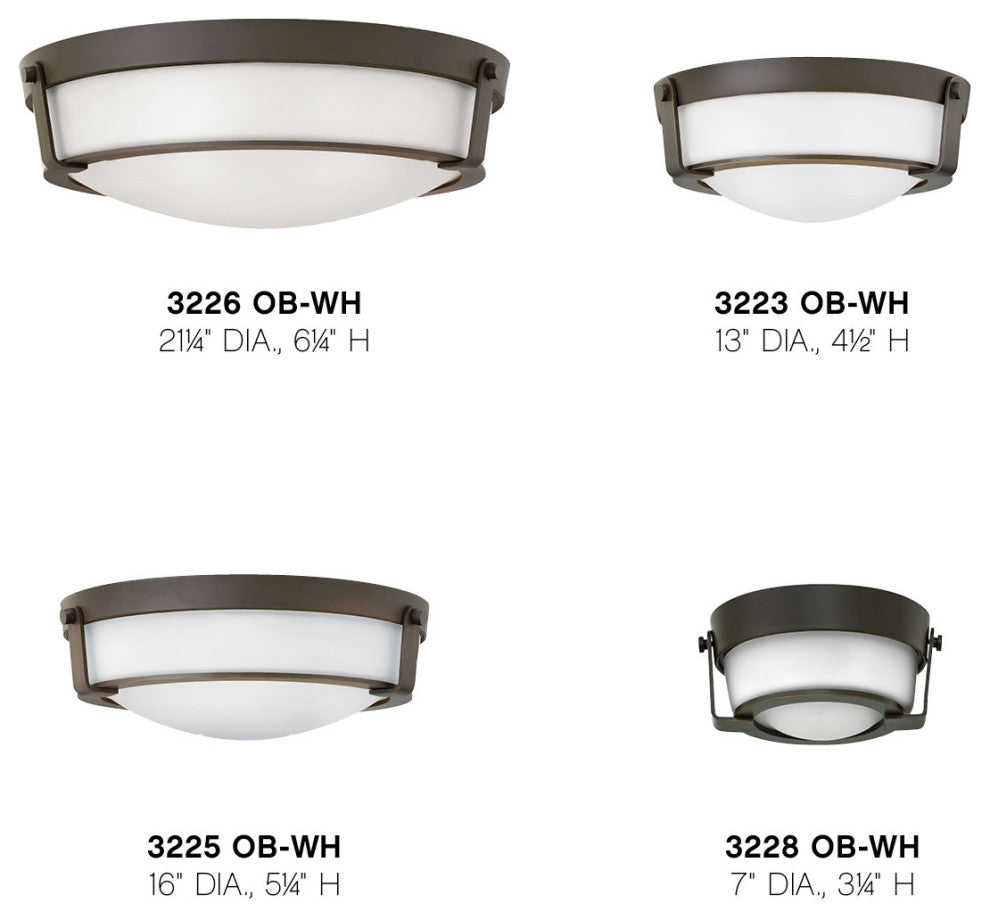 Hinkley Lighting 3225 Hathaway 3 Light 16"W Flush Mount Bowl - Heritage Brass