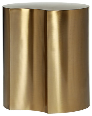 Dimple Iron End Table, Gold, 1-Piece: 16"Wx16"Dx18"H