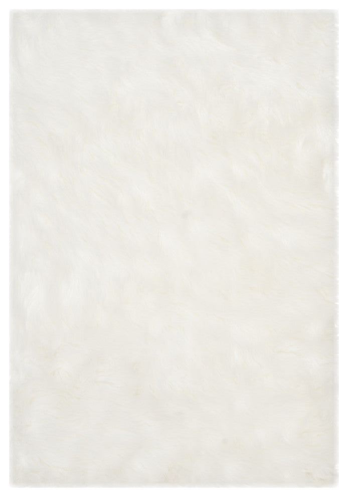 Safavieh Faux Sheep Skin FSS235A 6'' Round Ivory Rug